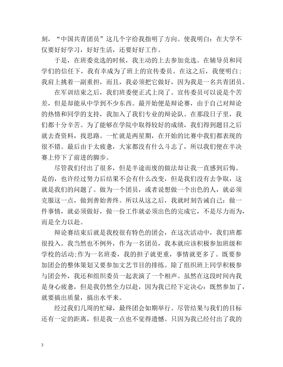 团员个人总结2 _第3页