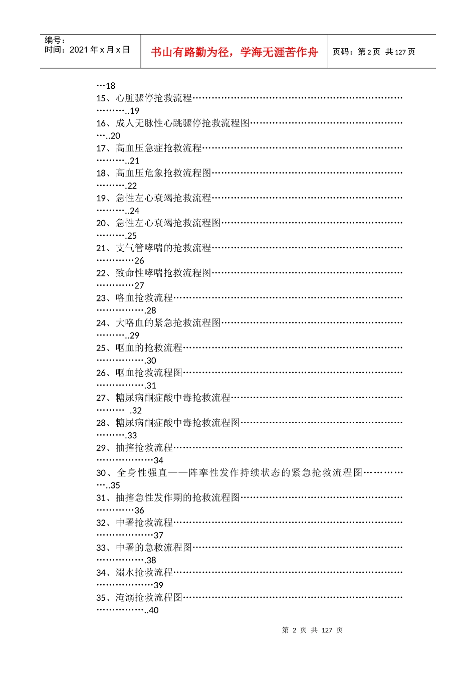 临床各科急救流程图(最新)_第2页