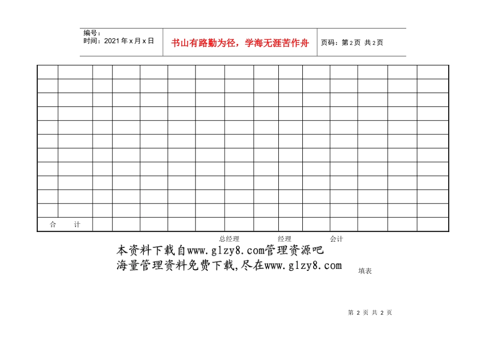 第二节工资表（一）_第2页