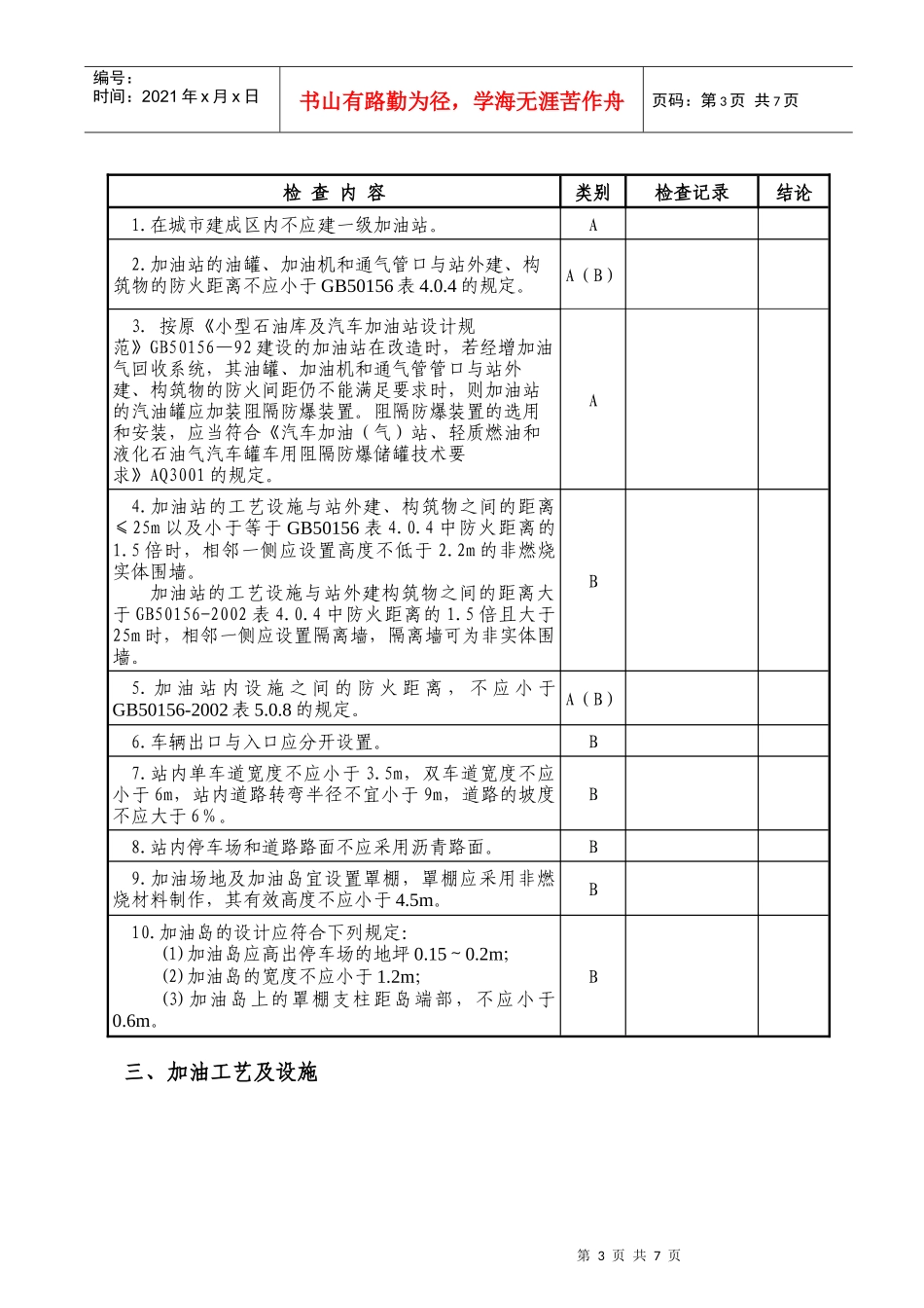 加油站安全检查表_第3页