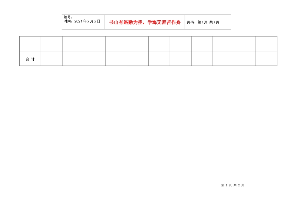 楼盘预期销售表_第2页