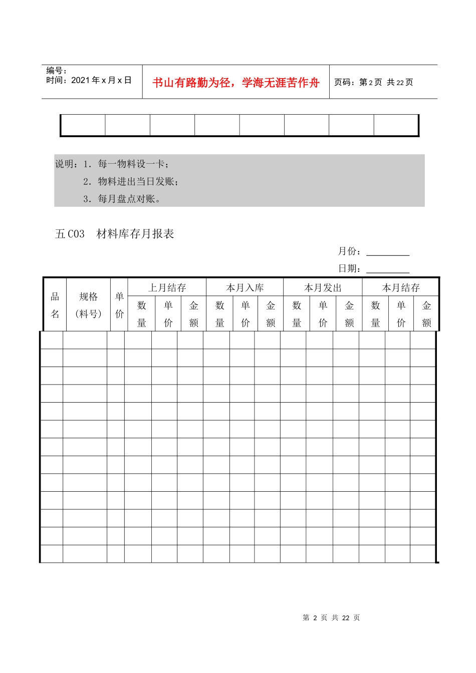 第五章物料管理C纵表格_第2页