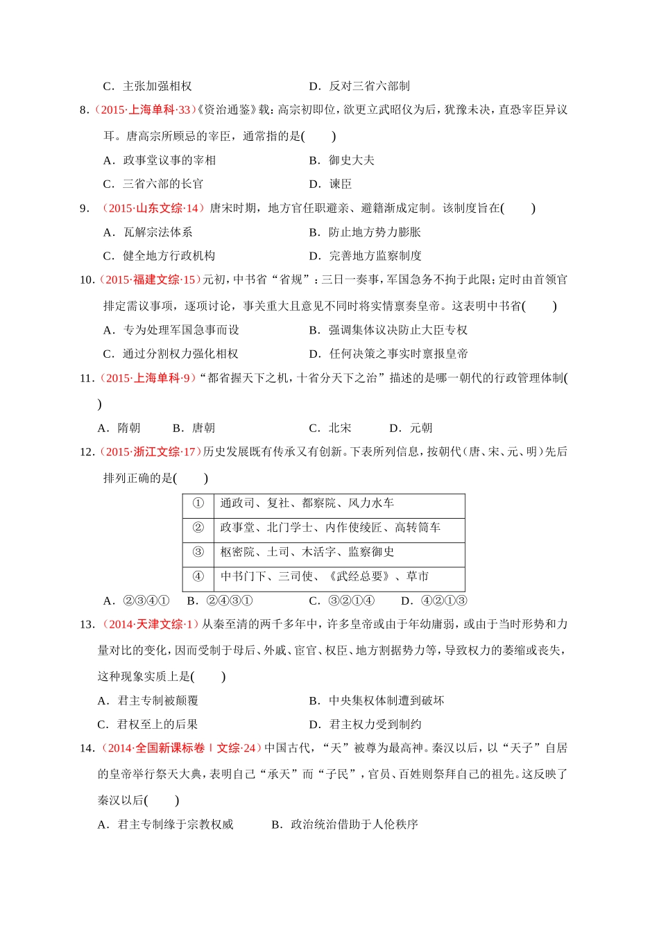 第3课从汉到元政治制度的演变_第2页