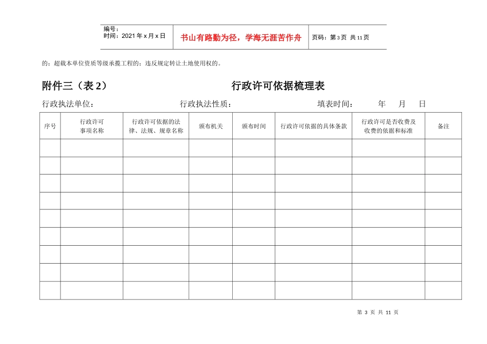 行政执法依据汇总表_第3页