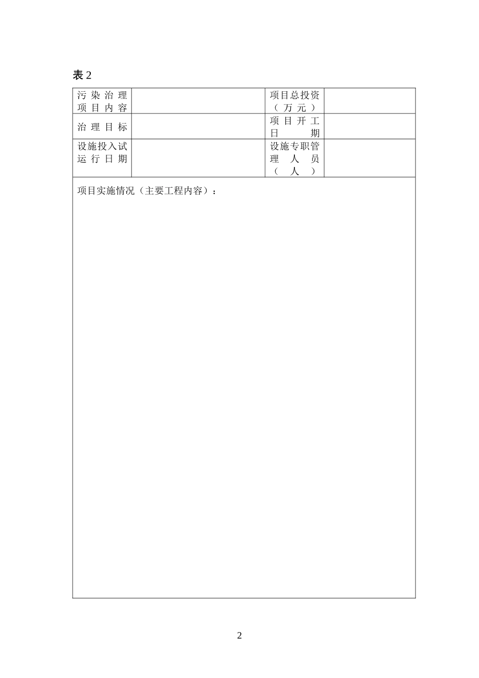 环境污染治理项目验收申请表(废气)_第3页
