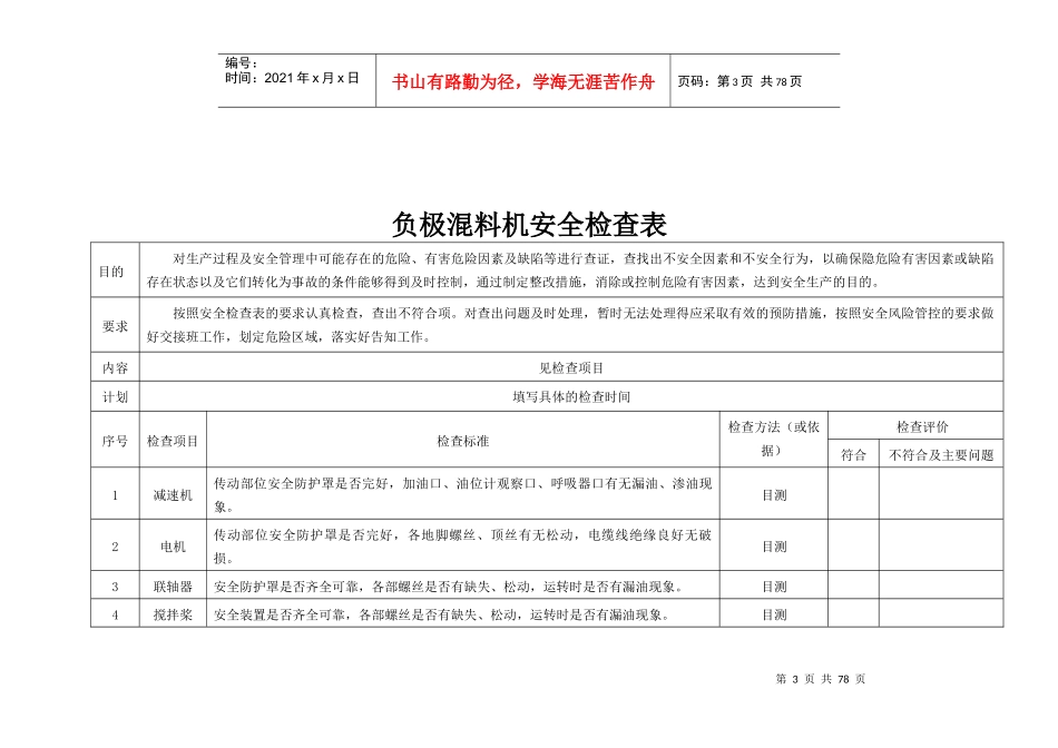 某电池公司负极板区域安全检查表_第3页