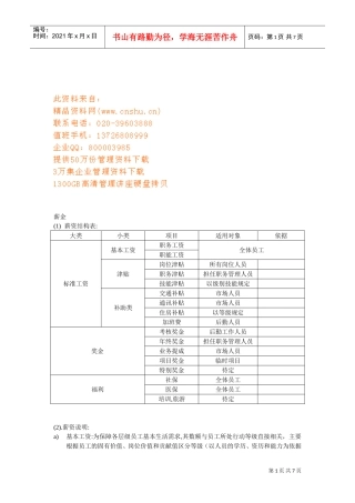 化妆品代理商薪酬管理表
