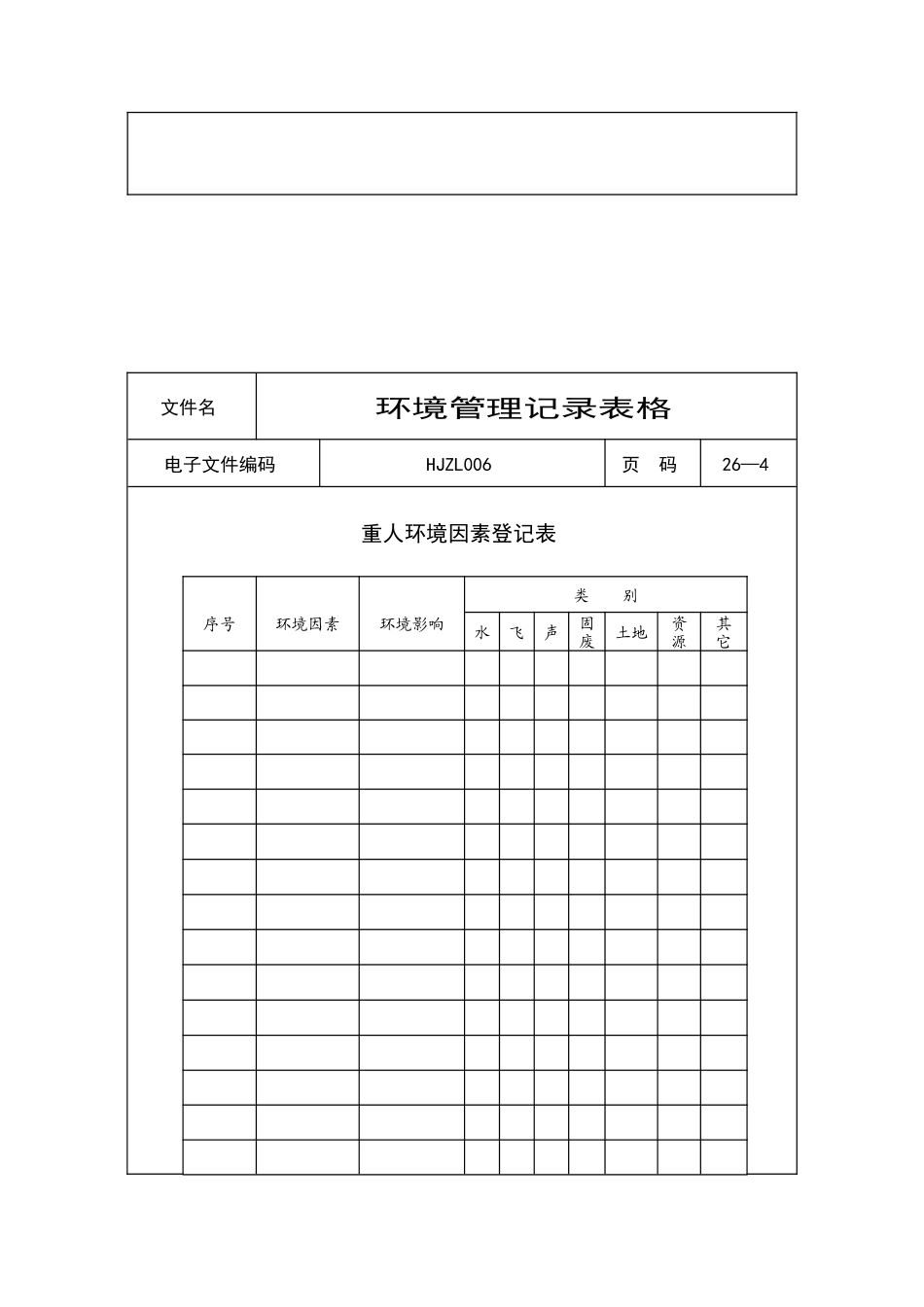 环境管理体系-环境管理记录表格_第3页