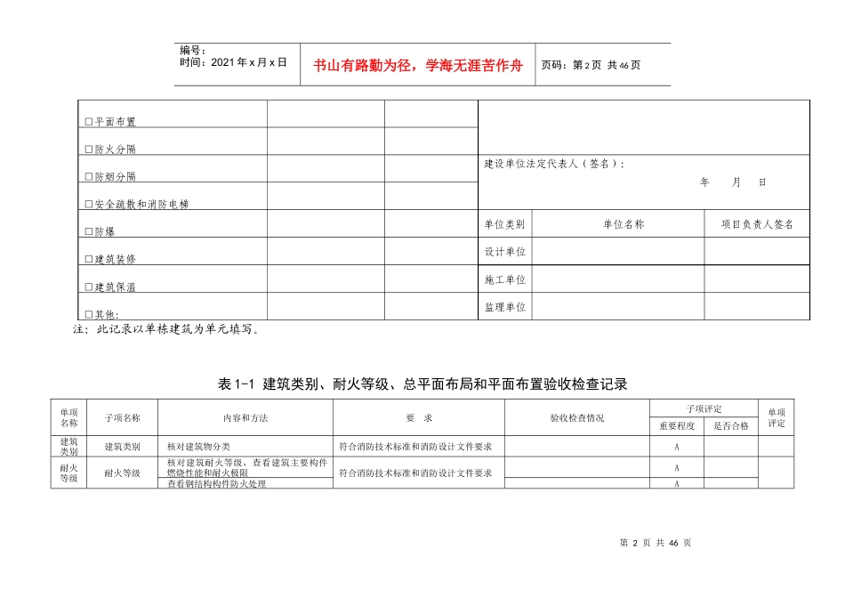 消防验收记录表（DOC43页）_第2页
