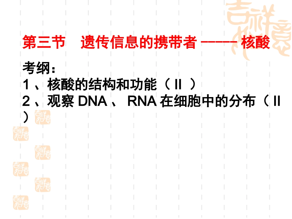 一轮复习遗传信息的携带者——核酸使用版_第2页
