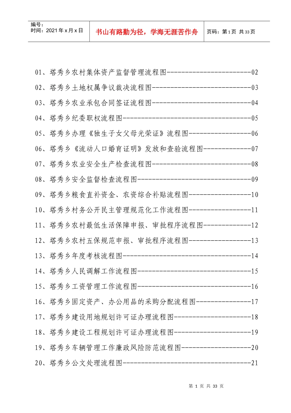 塔秀乡廉政风险防控行政权力运行流程图_第2页