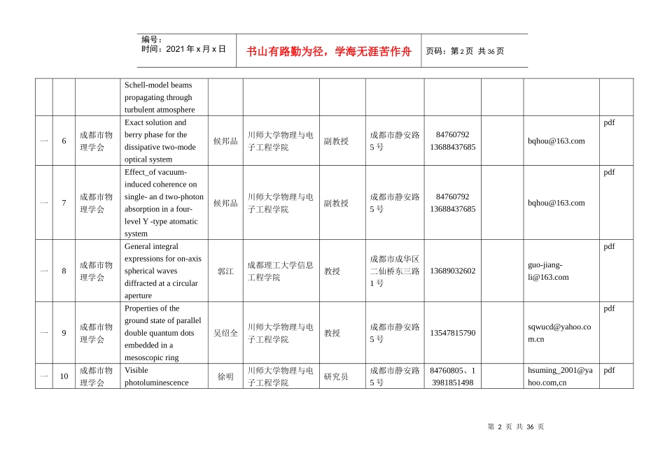 优秀科技论文统计表_第2页