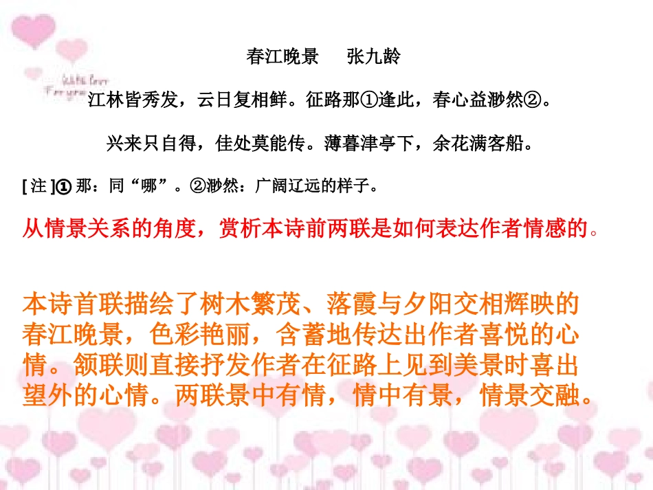 鉴赏诗歌的炼句和表达技巧_第2页