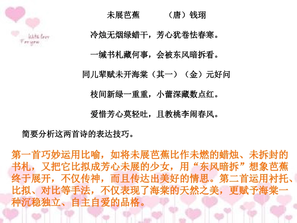 鉴赏诗歌的炼句和表达技巧_第3页