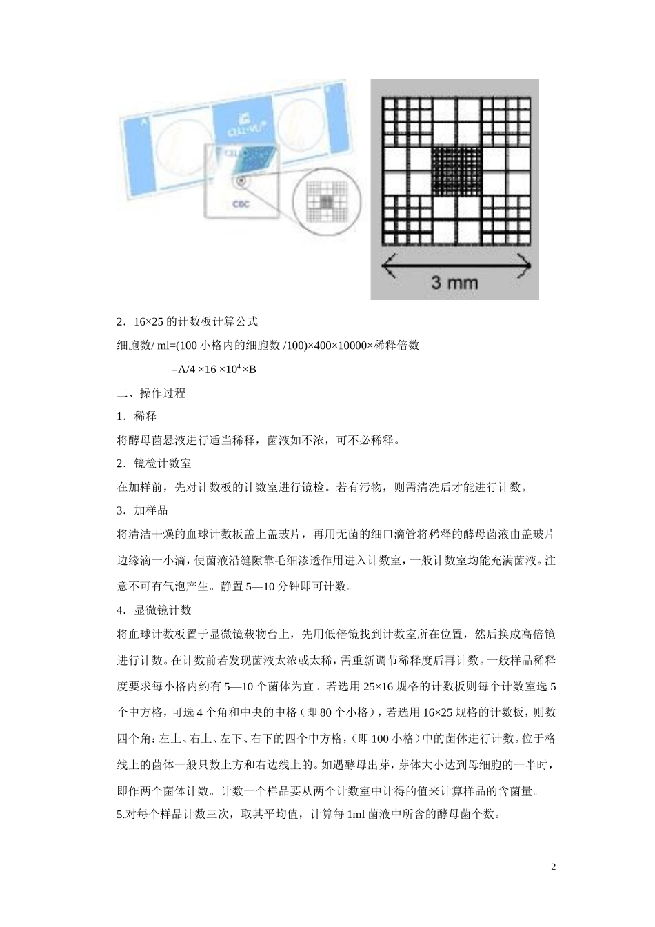 血球计数板的使用_第2页
