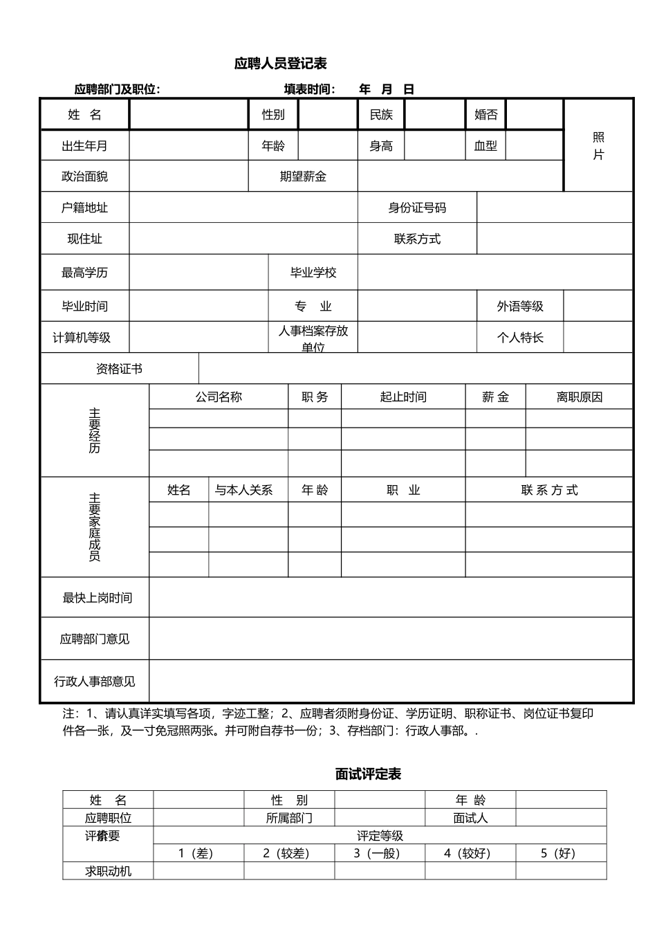 办公常用表格大全-35个_第2页