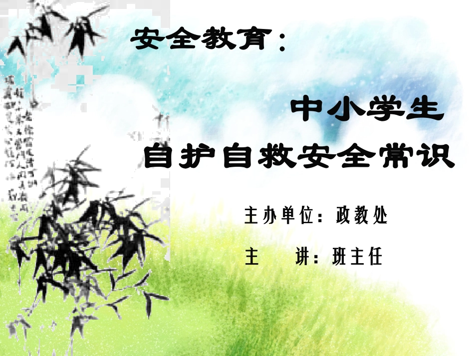 中小学生安全常识 (4)_第1页