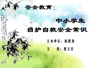 中小学生安全常识 (4)