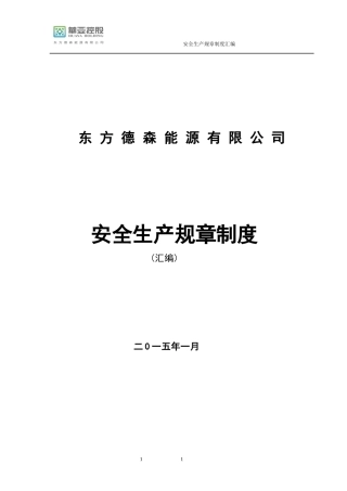 0德森安全制度汇编A