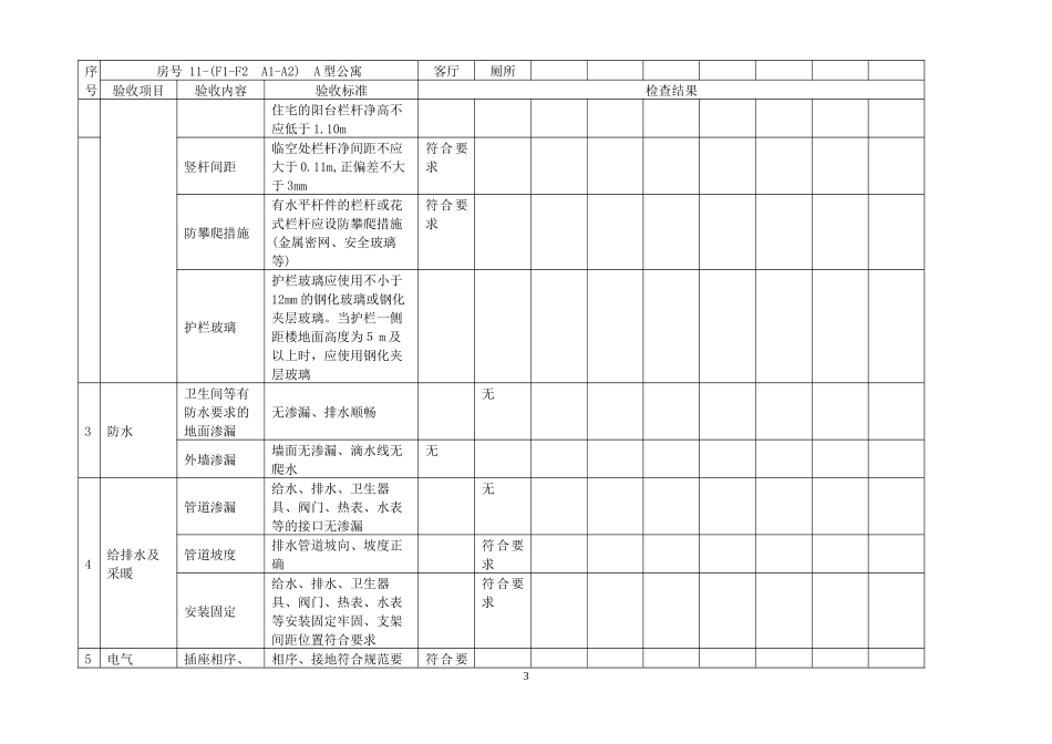 分户验收表格B1_第3页