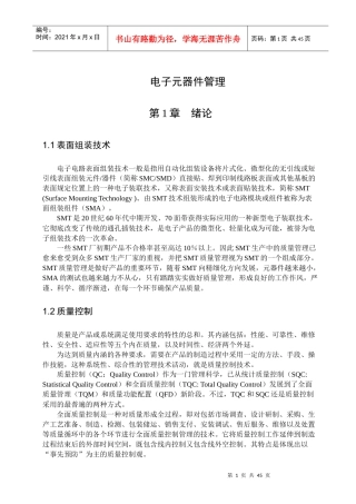 表面贴装元器件管理