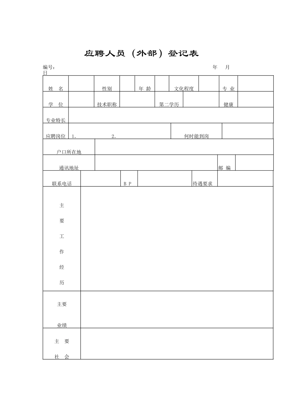 现代企业管理表格_第1页