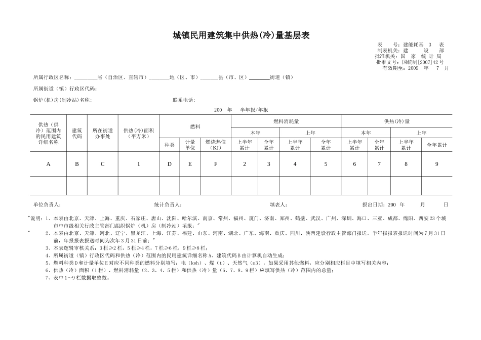 城镇民用建筑基本信息基层表_第3页