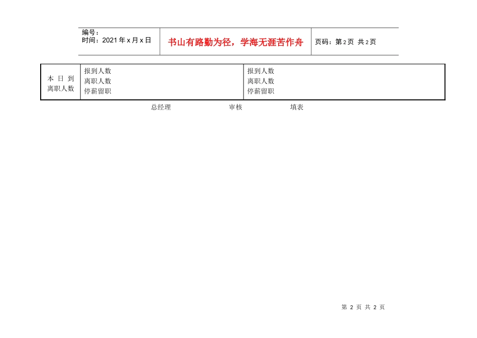 7员工出勤日报表_第2页