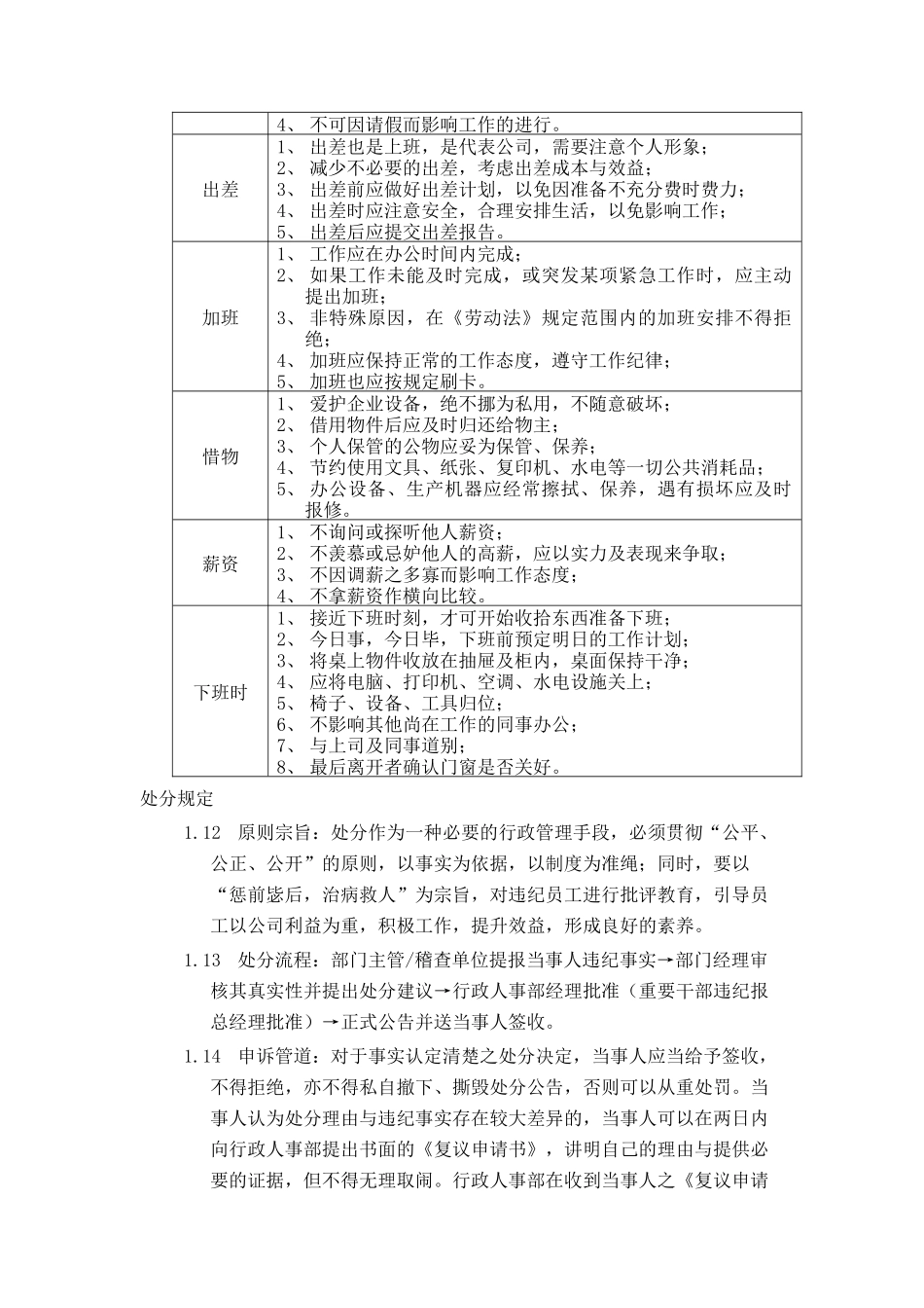 靖江市XX金属材料有限公司-员工守则(doc 10)_第3页