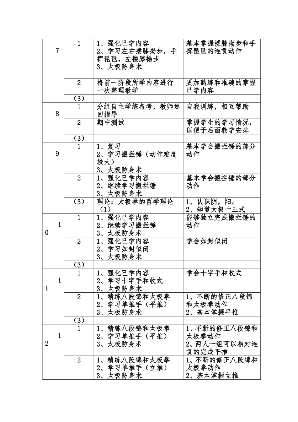 迪拜大学太极拳文化课程设计_第3页