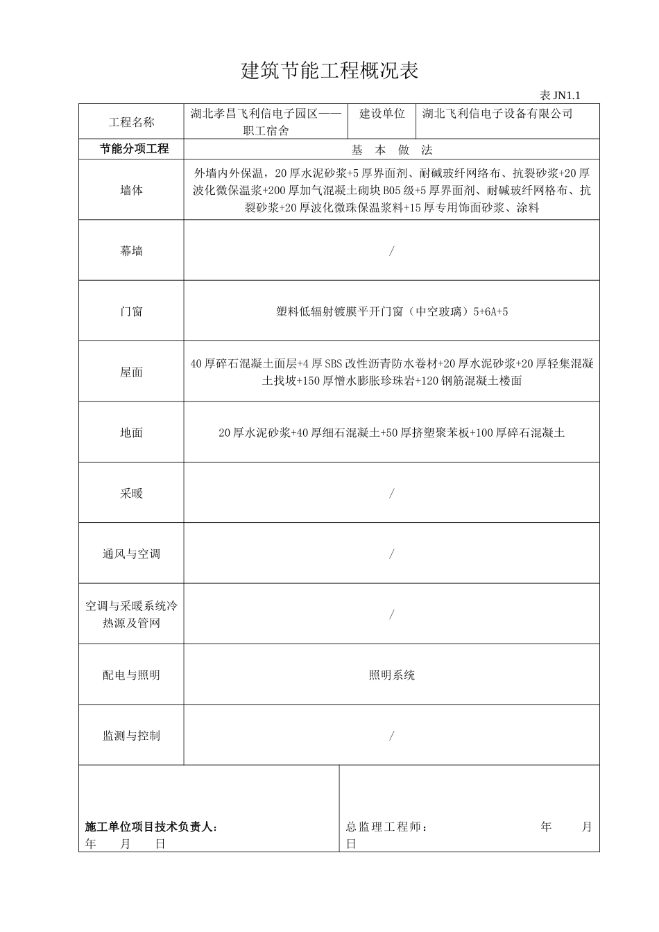 建筑节能工程概况表_第1页
