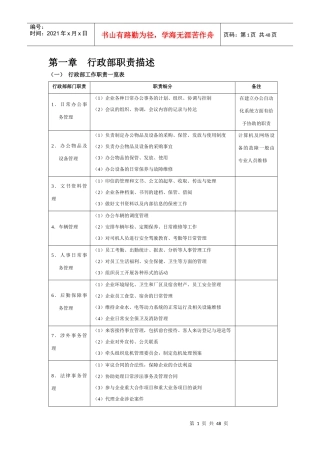 行政管理表格(DOC 50页)