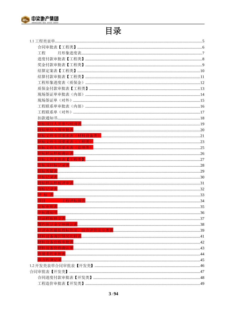 某管理中心项目管理应用表格_第3页