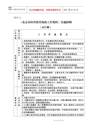北京市校外教育机构工作规程实施细则