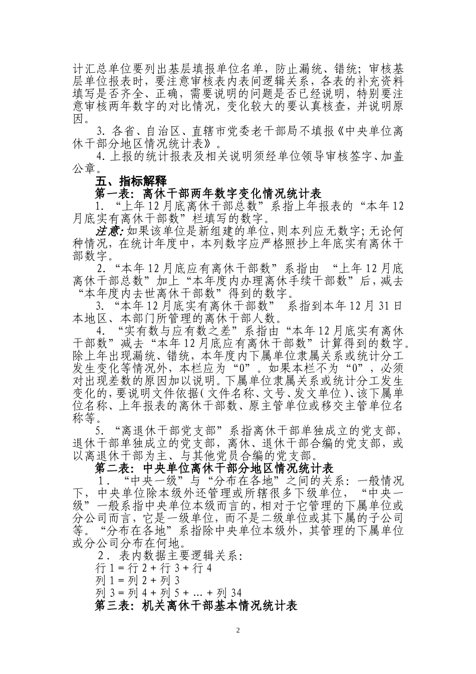 全国离退休干部统计表填报说明培训范本_第2页