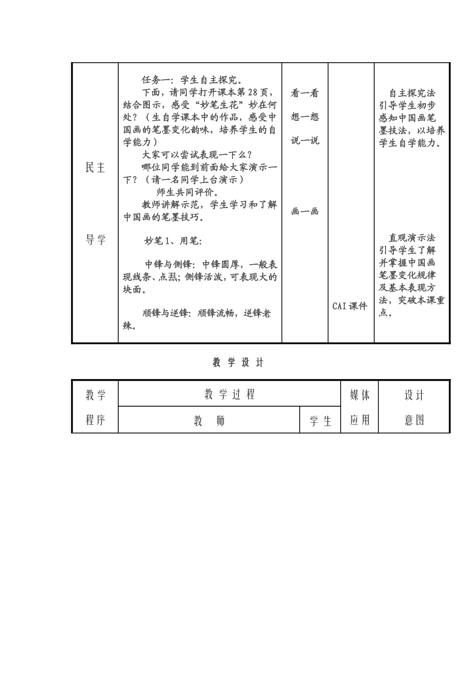 小学美术《妙笔生花》教学设计_第3页