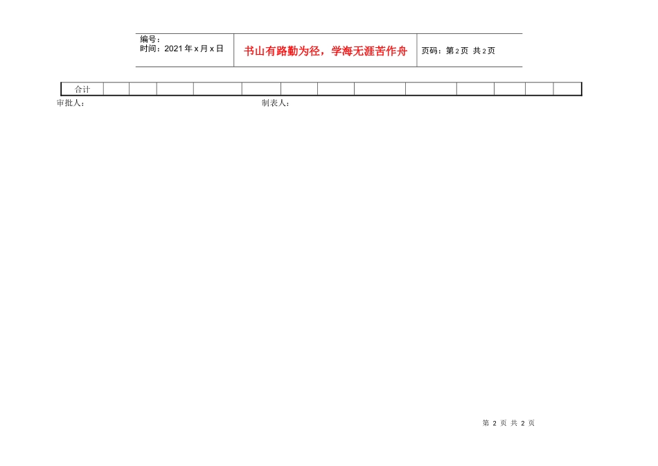 辅助材料采购预算表_第2页