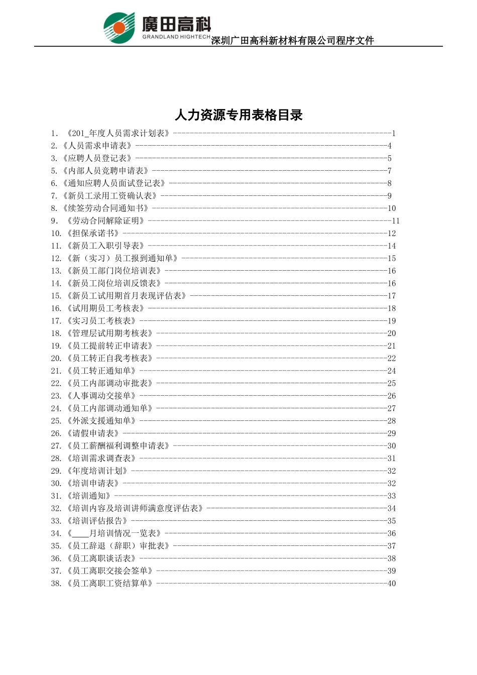 人力资源管理常用表单_第3页