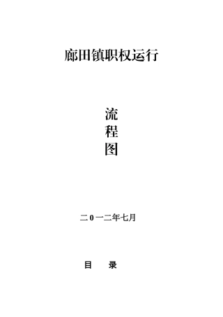 廊田镇职权运行流程图