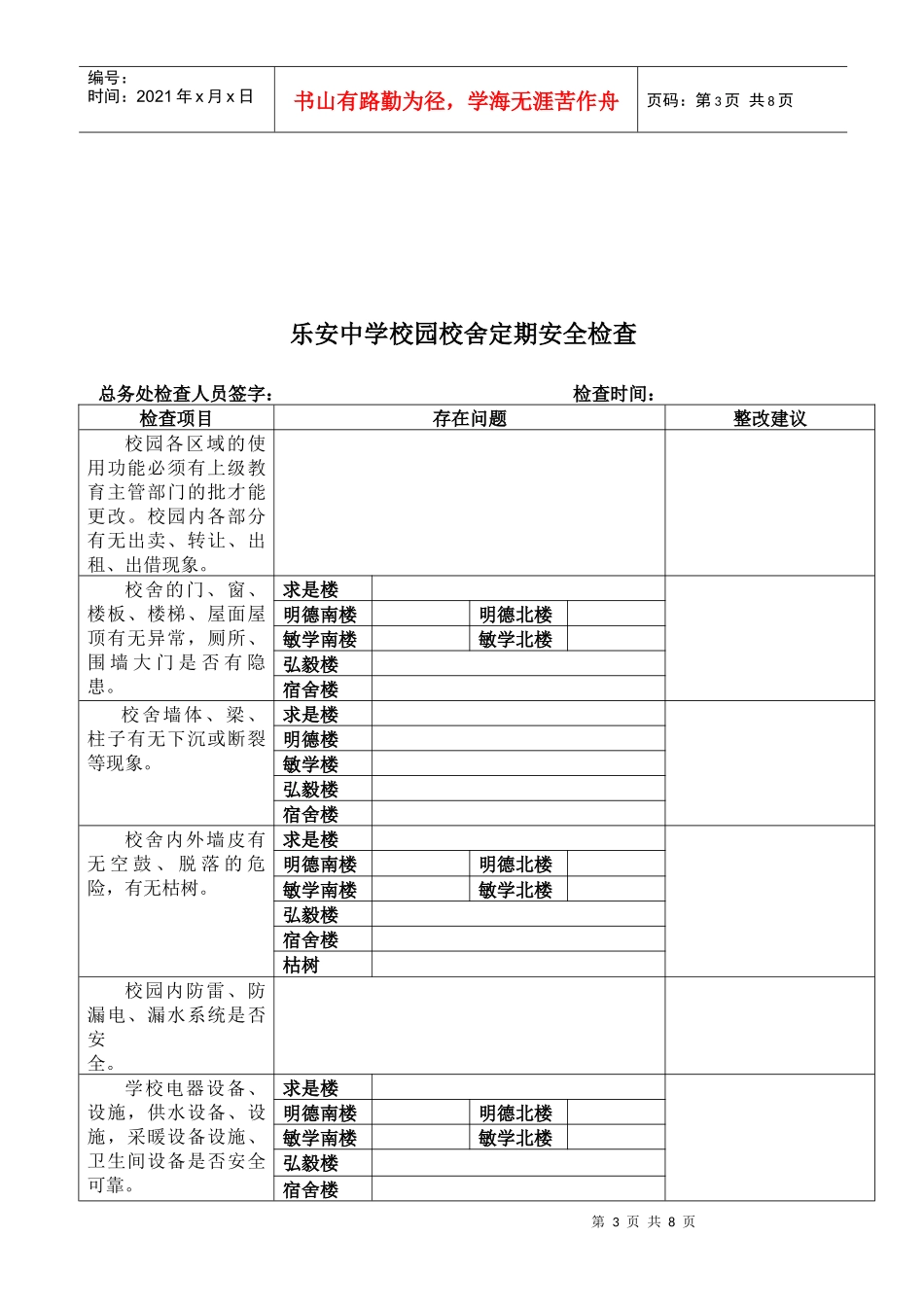 乐安中学校园校舍定期安全检查制度_第3页