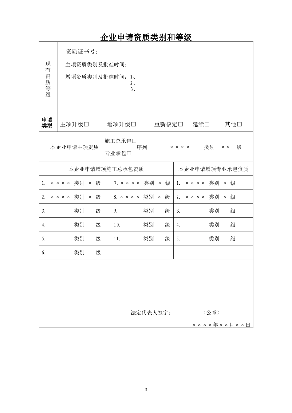 《建筑业企业资质申请表》_第3页