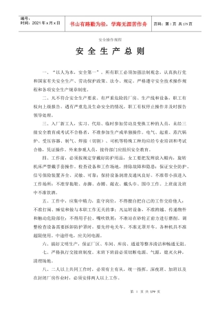安全技术规程大全范文(DOC163)