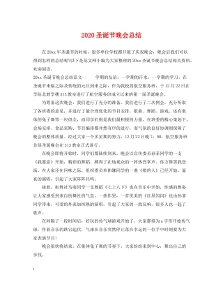 圣诞节晚会总结