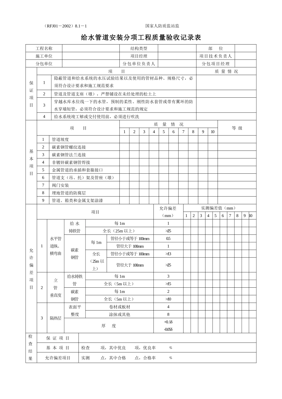 山东人防资料验收表格_第2页