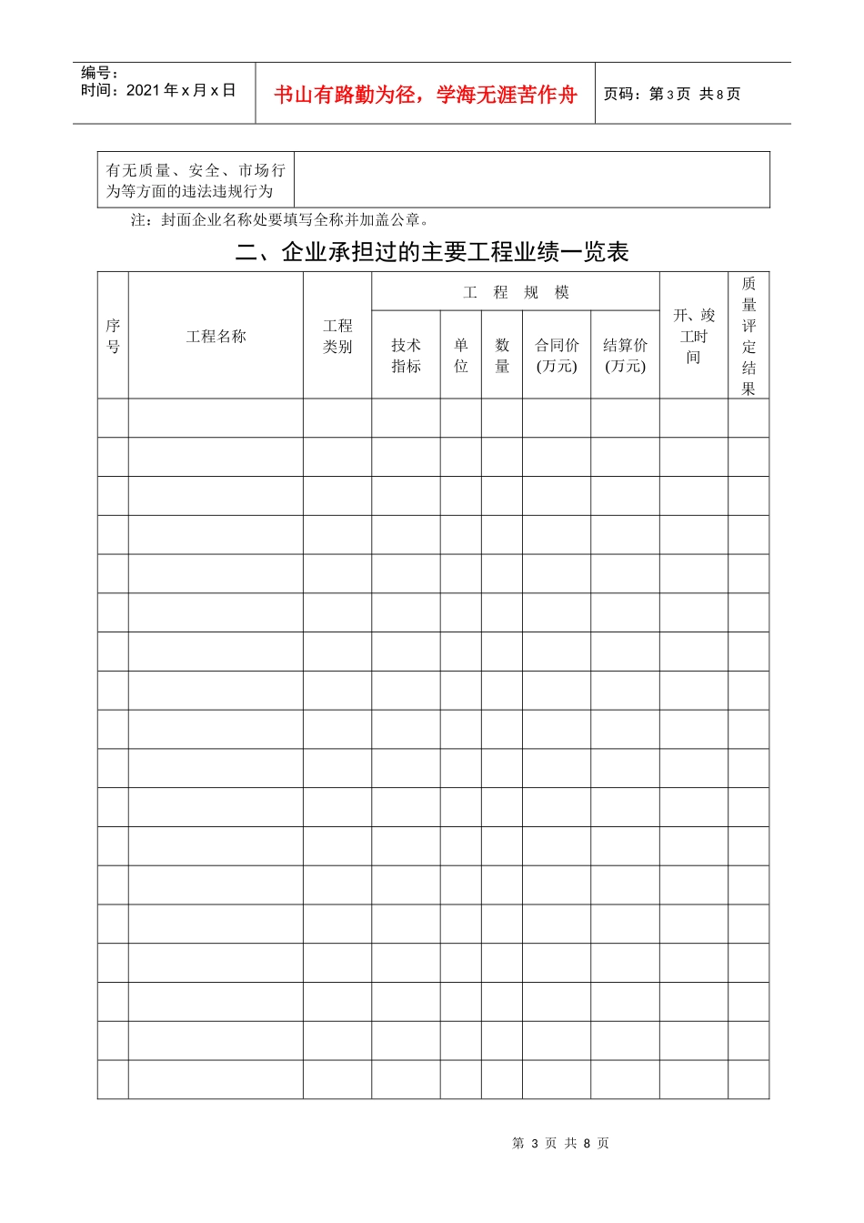 建筑业企业资质检查表_第3页