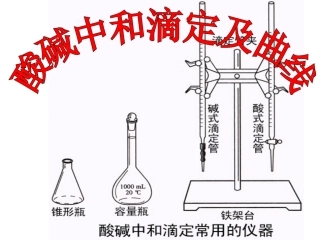 酸碱中和滴定及曲线
