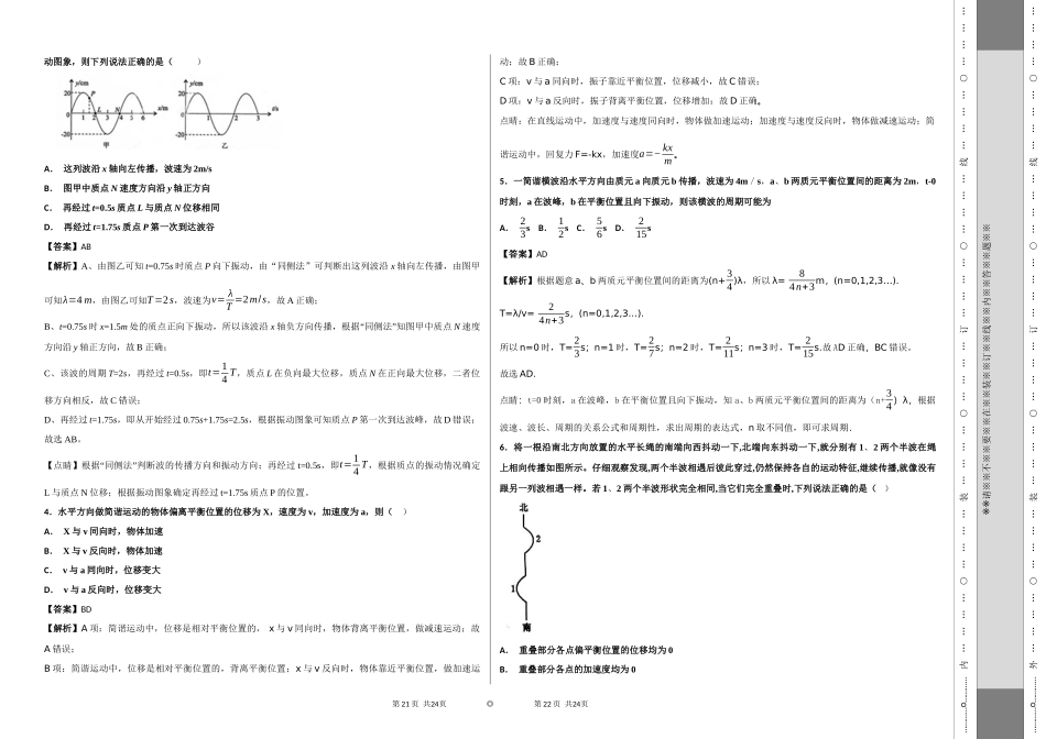 机械振动和机械波（2）_第2页