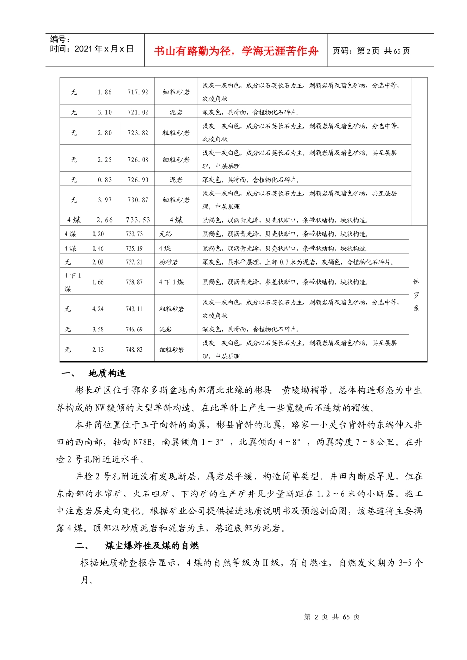 4101工作面带式输送机巷综掘施工作业规程_第3页