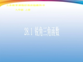 锐角三角函数2