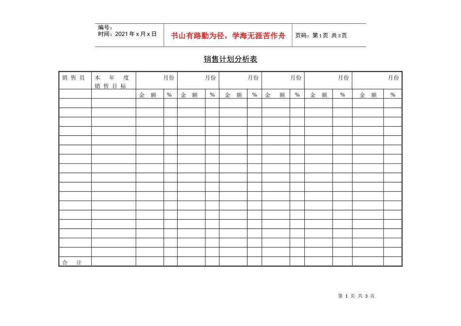 销售预测表2_第1页